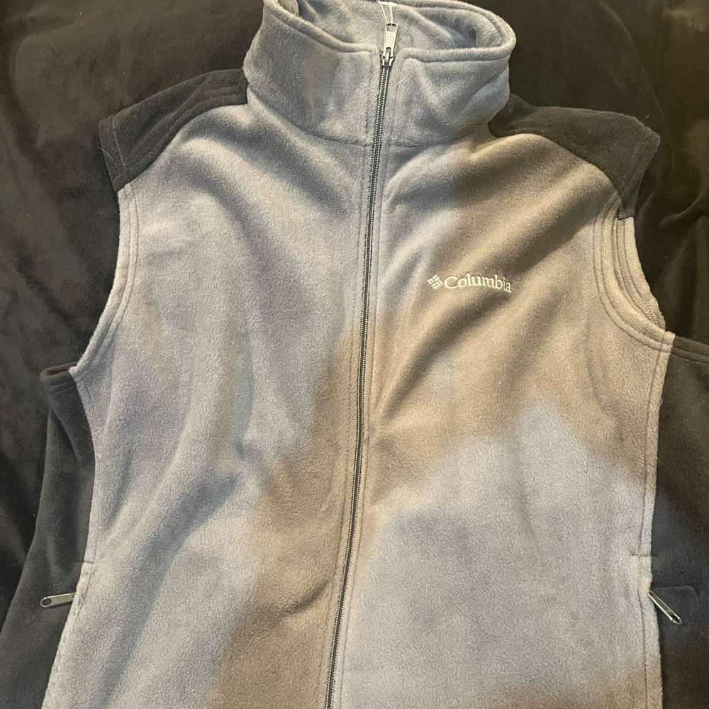Grey/Black L Columbia Sweater Vest